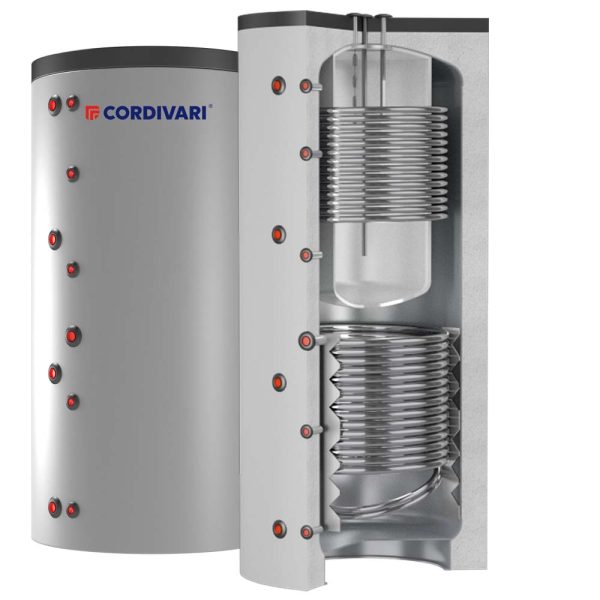 Теплоакумулятор 1000/226 л (ємність Polywarm® в ємності + 2 змійовика) COMBI 3 WC (м’яка зйомна ізоляція) Cordivari srl фото 