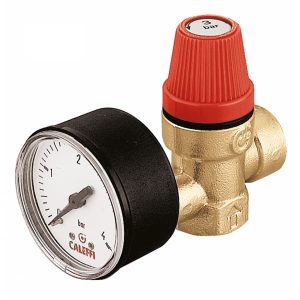 Предохранительный клапан CALEFFI 3134 1/2″ x 6.0 бар под манометр