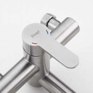 Смеситель для ванны Frap F32801 нержавеющая сталь