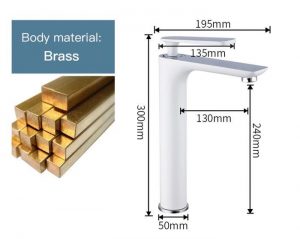 Смеситель для умывальника Frap F1052-56 белый