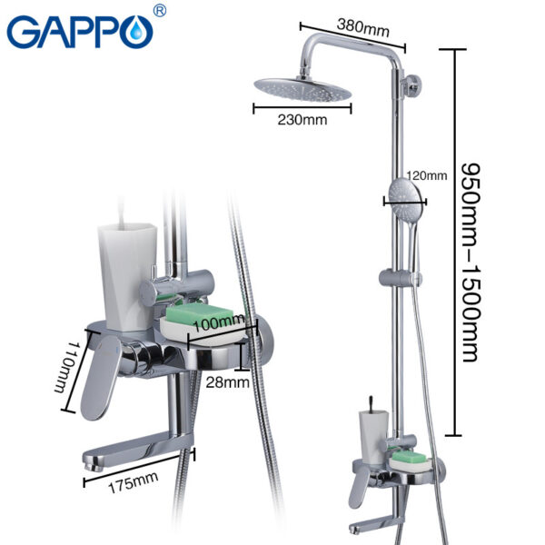 Душевая система Gappo Furai G2419 фото 