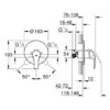 Смеситель скрытого монтажа для душа Grohe Eurosmart 33556002 58179