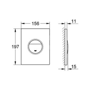 Панель смыва для унитаза Grohe Nova Cosmopolitan 38765P00
