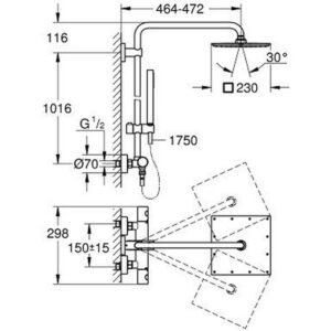Душевая система Grohe Euphoria XXL 26187000