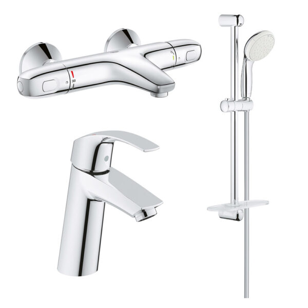 Набор смесителей Grohe Grohtherm 1000 + Eurosmart 34101TM фото 