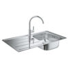 Набор Grohe мойка кухонная K200 31562SD0 + смеситель BauEdge 31367000