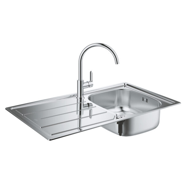 Набор Grohe мойка кухонная K200 31562SD0 + смеситель BauEdge 31367000 фото 