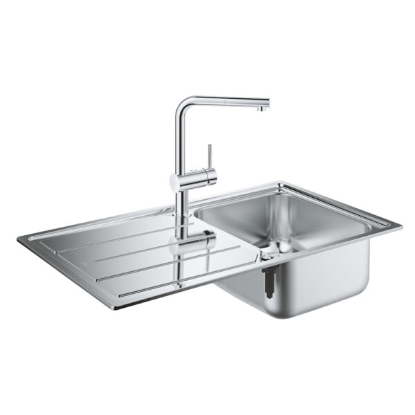 Набор Grohe мойка кухонная K500 31573SD0 + смеситель Minta 32168000 фото 