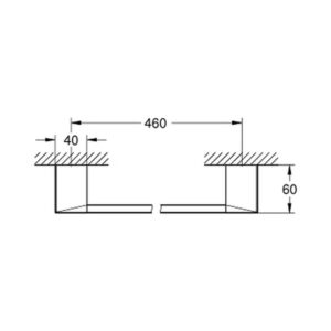 Полотенцедержатель Grohe Selection Cube 40767000