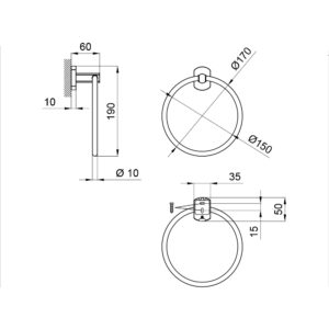 Полотенцедержатель Qtap Liberty ANT 1160