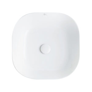 Раковина-чаша Qtap Kolibri 430х430х150 White с донным клапаном QT1011K396W