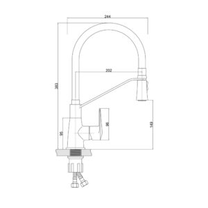 Смеситель для кухни Qtap Estet CRG 007F