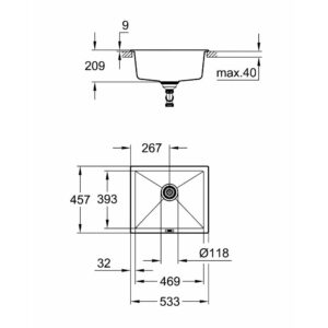 Кухонная мойка Grohe Sink K700 Undermount 31654AT0