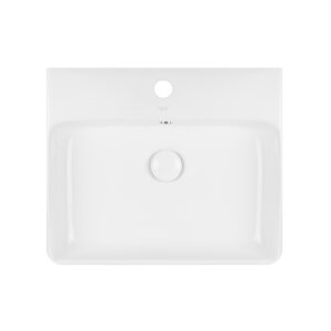 Раковина Qtap Nando 500х420х130 White с донным клапаном QT1211K404AW