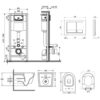 Набор Qtap инсталляция Nest M425-M06CRM + унитаз с сиденьем Jay QT07335176W 60773