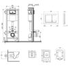 Набор Qtap инсталляция Nest M425-M06CRM + унитаз с сиденьем Crow QT05335170W 60785