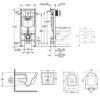 Набор инсталляция 4 в 1 Grohe Rapid SL 38722001 + унитаз с сиденьем Qtap Swan QT16335178W 60907