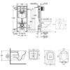 Набор инсталляция 5 в 1 Grohe Rapid SL 38827000 + унитаз с сиденьем Qtap Swan QT16335178W 60914