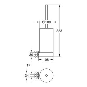 Ершик для унитаза Grohe Selection 41076000