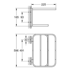 Полка для полотенец Grohe Selection 41066000