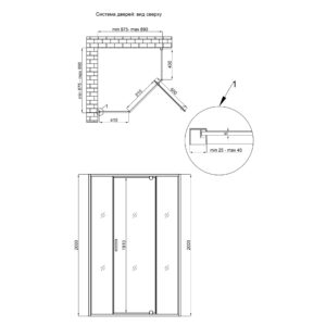 Душевая кабина Qtap Scorpio CRM10995-AC6 90х90 см, стекло Clear 6 мм без поддона