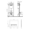 Набор инсталляция 4 в 1 Qtap Nest ST с линейной панелью смыва QT0133M425V1105GW 61468