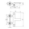 Смеситель термостатический для ванны Qtap Votice 30T105GC 63181