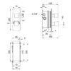 Смеситель термостатический скрытого монтажа для душа Qtap Votice 65T105NGC на три потребителя 63195