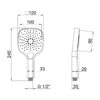 Лейка для ручного душа Qtap Rucni A121N3KCW 63224