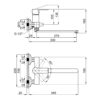 Смеситель для ванны Qtap Vitkov 3219104GC 64488