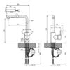 Смеситель для кухни Qtap Kuchyne 91107FC с выдвижным изливом 63639