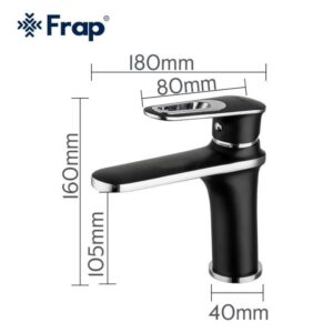 Смеситель для умывальника Frap F1049-6 черный