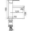 Смеситель для умывальника Frap F10802-6 черный 56385