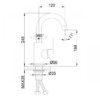 Смеситель для кухни Frap F1348 нержавеющая сталь 55749