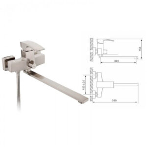 Смеситель для ванны GAPPO G2207-5 Jacob