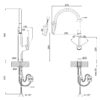 Смеситель для кухни Qtap Anicka 9136103UC с выдвижным изливом 64829