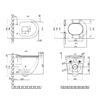 Унитаз подвесной Qtap Robin безободковый с сиденьем Soft-close QT1333046ERMB 62515