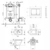 Набор Qtap инсталляция 3 в 1 Nest QT0133M425 с панелью смыва квадратной QT0111M06029SAT + унитаз с сиденьем Tern QT1733052ERW 62384