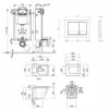 Набор Qtap инсталляция 3 в 1 Nest QT0133M425 с панелью смыва квадратной QT0111M06028CRM + унитаз с сиденьем Tern QT1733052ERW 62391