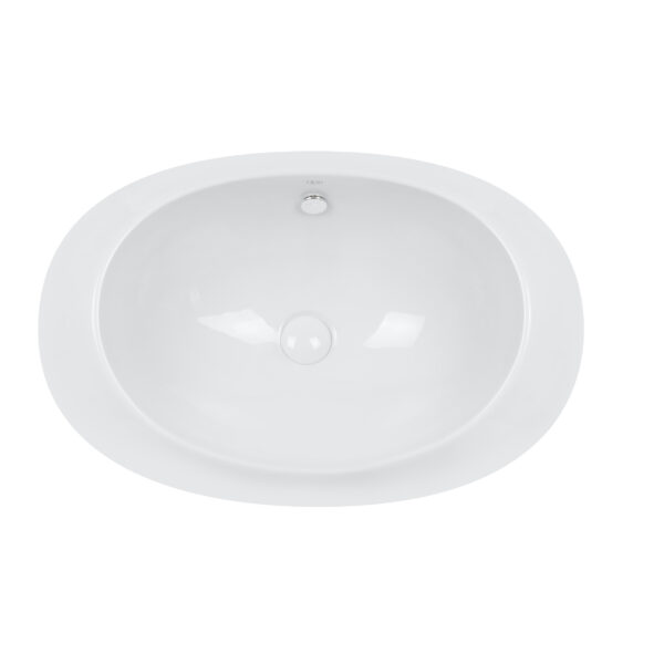 Раковина Qtap Leo 660x425x250 White с донным клапаном QT11114032W фото 