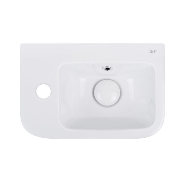 Раковина Qtap Tern 375х245х135 White с донным клапаном QT171110100LW фото 