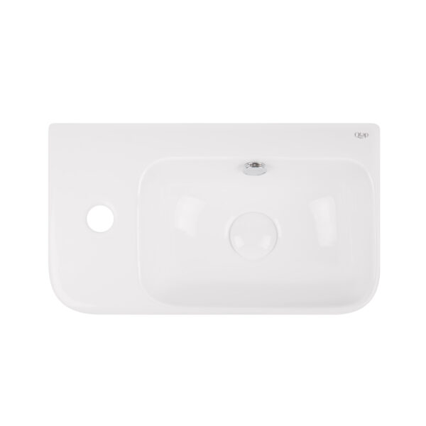 Раковина Qtap Tern 450х260х155 White с донным клапаном QT17115117LW фото 