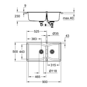 Кухонная мойка Grohe Sink K700 31658AP0