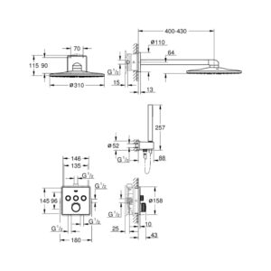 Душевая система Grohe Grohtherm Cube 34804000