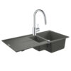 Набор Grohe мойка кухонная K400 31642AT0 + смеситель Eurosmart Cosmopolitan 31481001