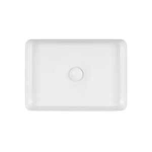 Раковина-чаша Qtap Tern 500х350х145 White с донным клапаном QT1711A055W