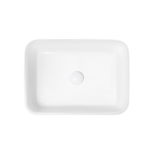 Раковина-чаша Qtap Tern 500х370х200 White с донным клапаном QT1711A048W