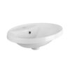 Раковина Qtap Stork 546х406х180 White с донным клапаном QT1511L737W 66360