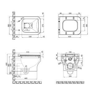 Унитаз подвесной Qtap Cardinal с сиденьем Soft-close QT0433C660HW