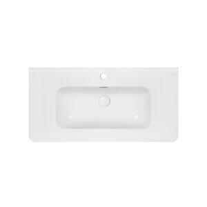 Раковина Qtap Albatross 9H 1000х460х180 White с донным клапаном QT01119100HW